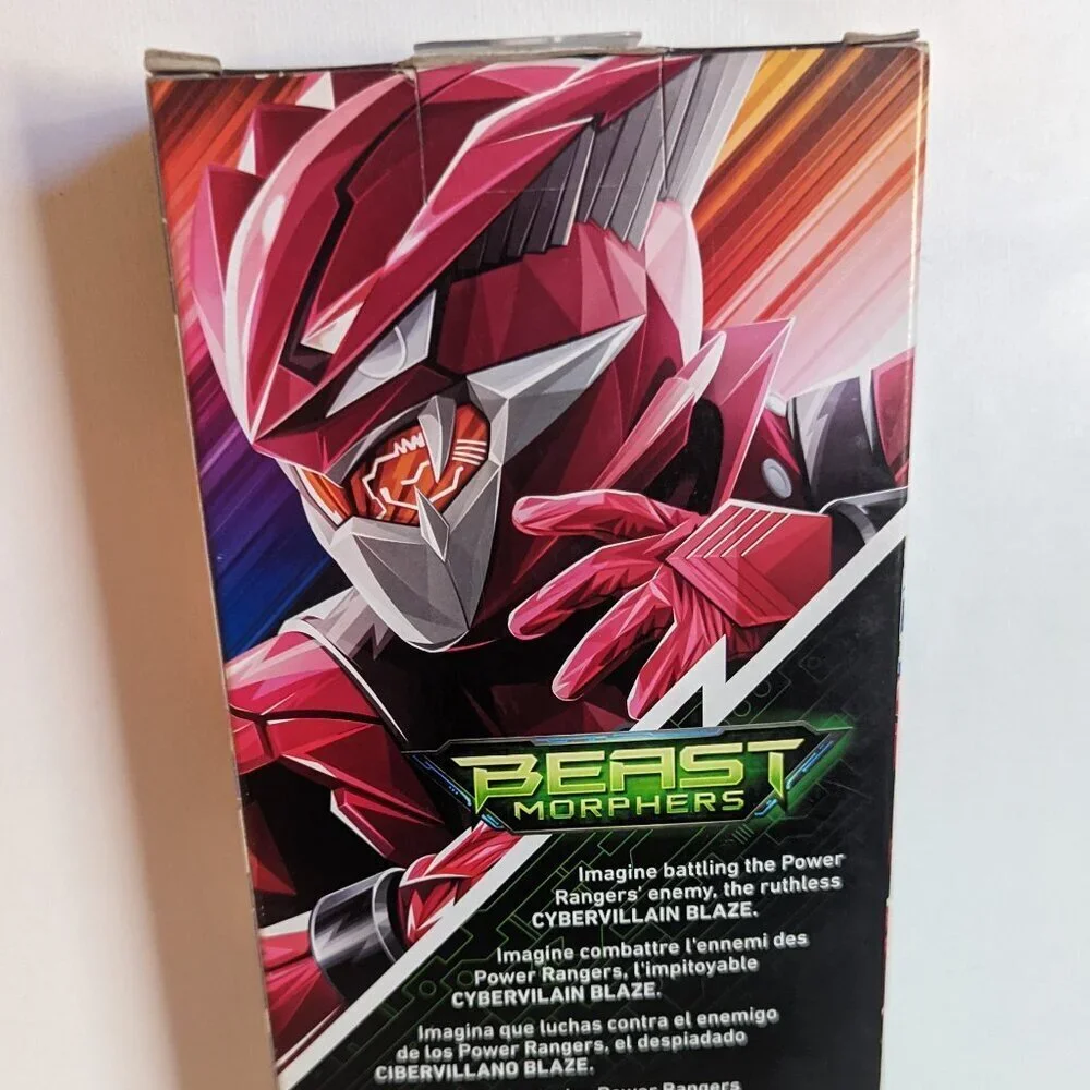 NWT Power Rangers Cybervillain Blaze Red Action Figure Beast Morphers Hasbro NIB